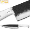 WHITE DEER 1095 Forged Steel 12in Blank Knife Japanese Chef Cutlery 58-60 HRC