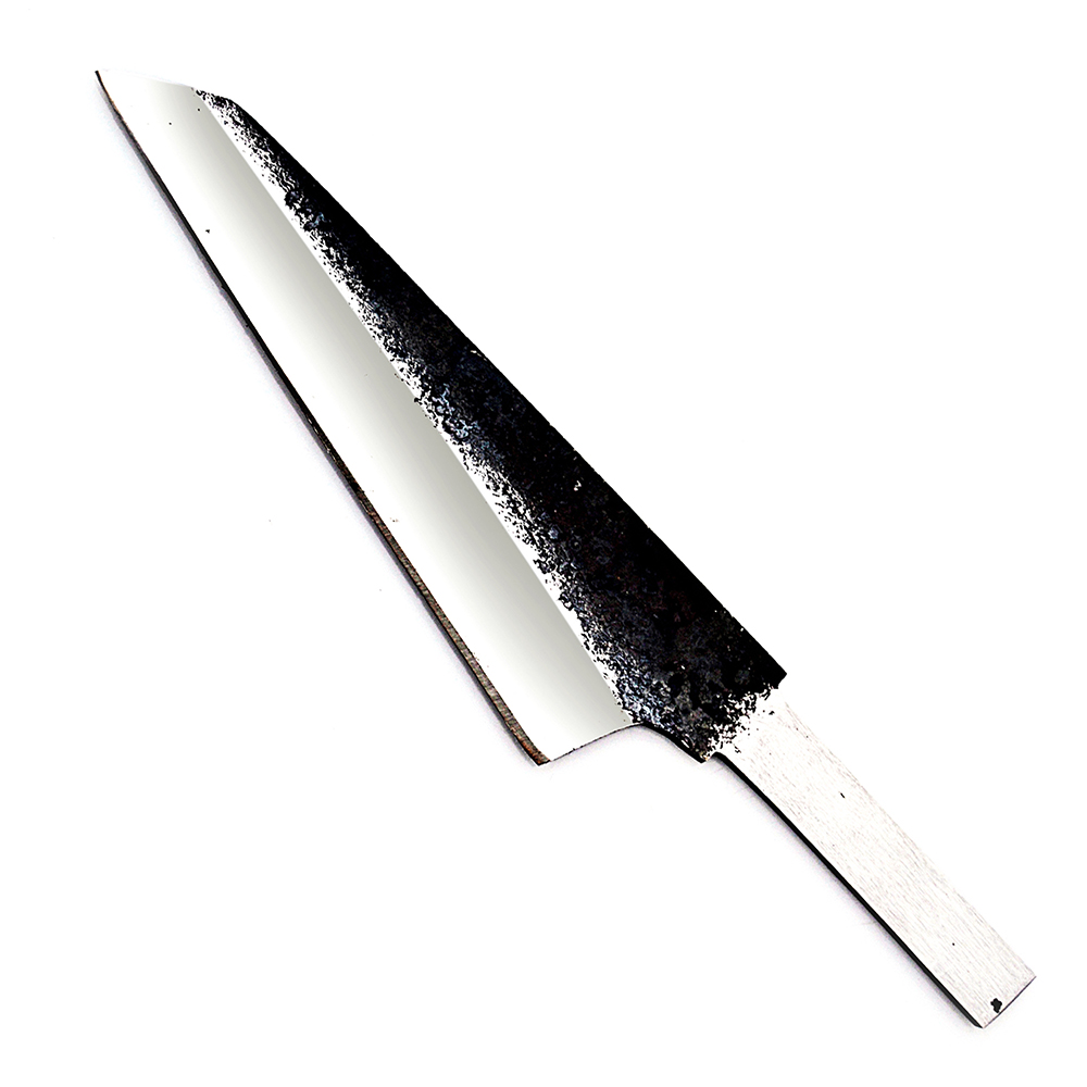 WHITE DEER 1095 Forged Steel Blank Santoku Tanto Chef Knife Japanese Cutlery Extreme Sharp AF