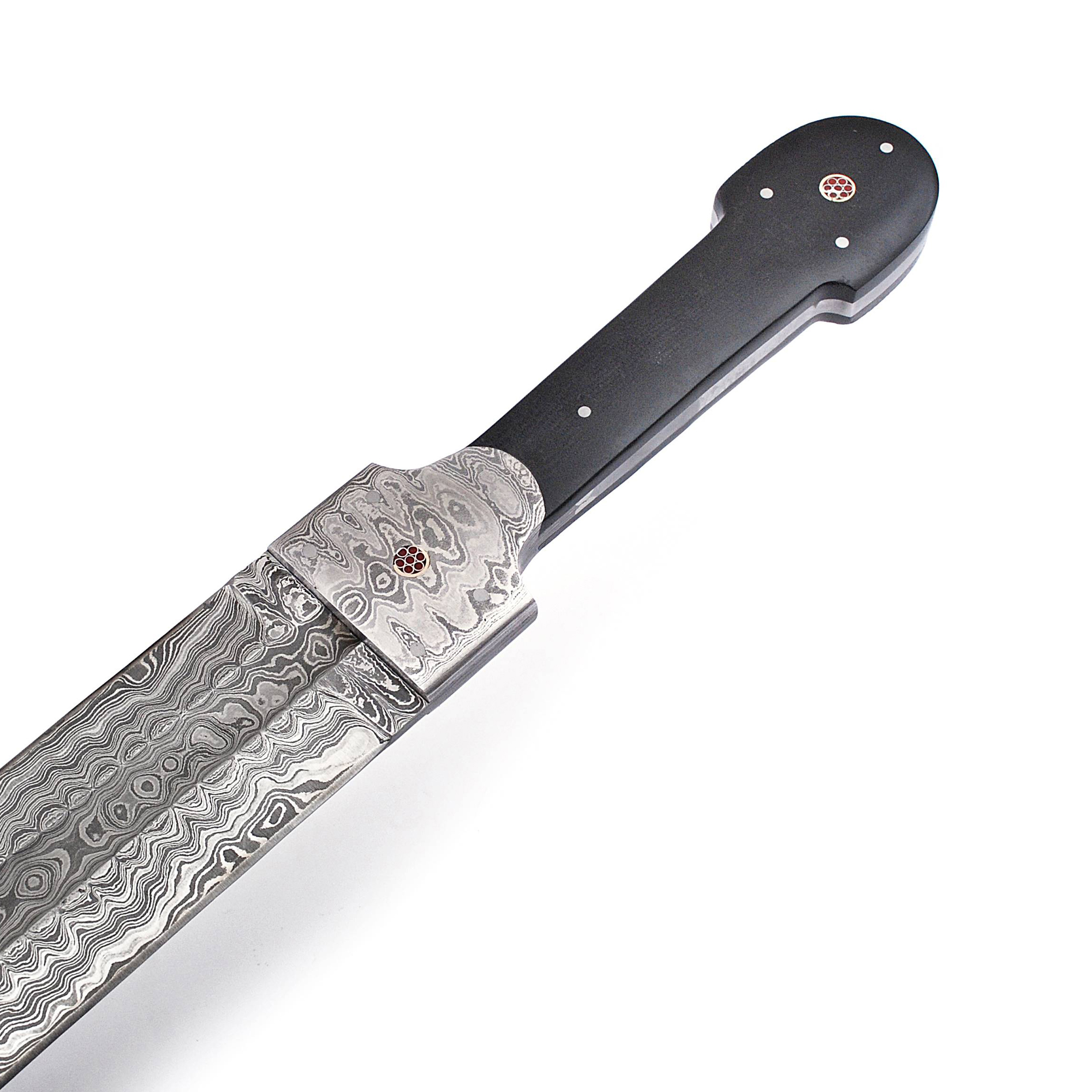 Custom Made Damascus Steel Imperial Russian Kindjal Georgian Steel Sword