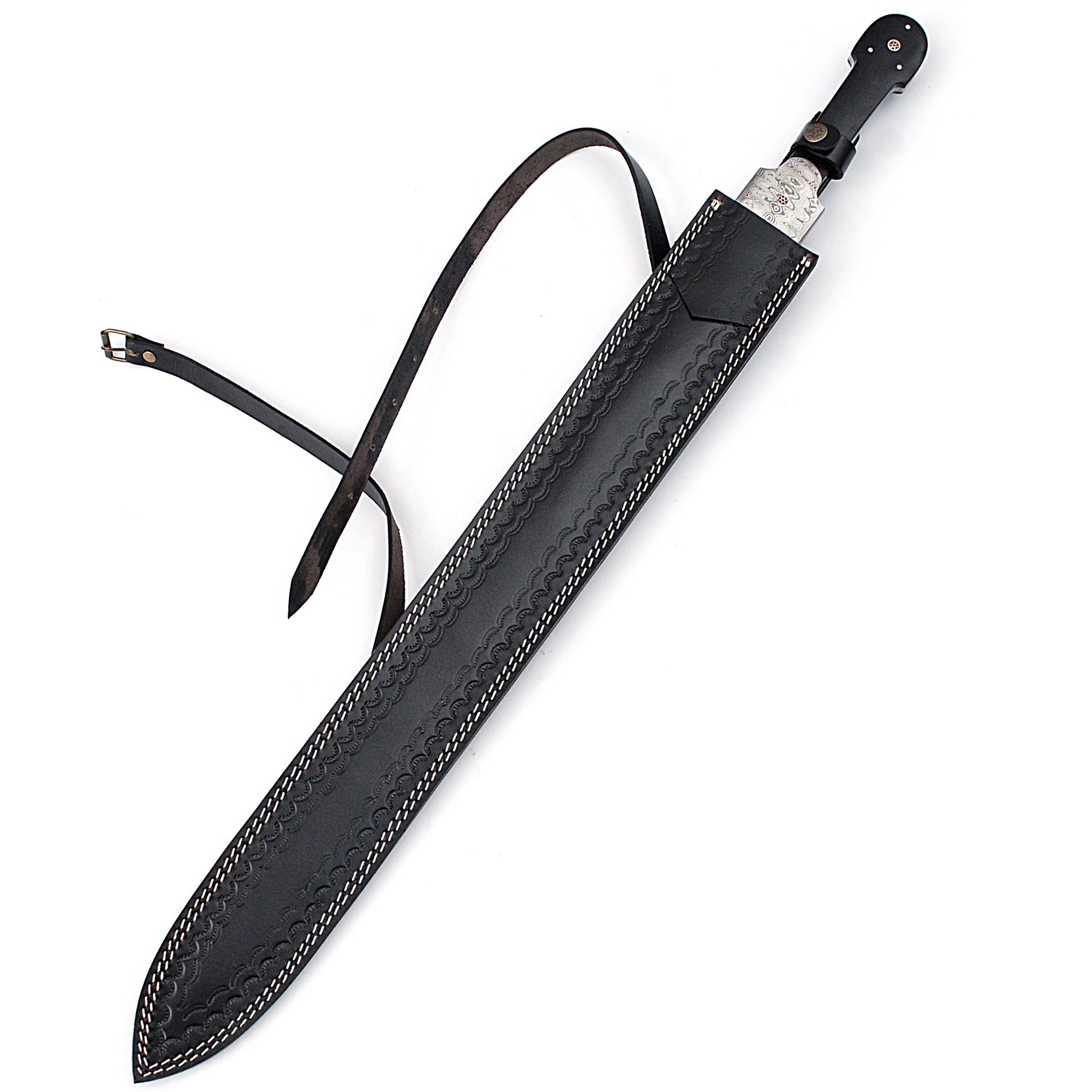 Custom Made Damascus Steel Imperial Russian Kindjal Georgian Steel Sword