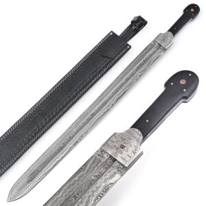 Custom Made Damascus Steel Imperial Russian Kindjal Georgian Steel Sword