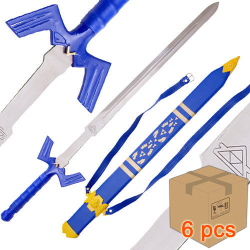 Case of 6pcs Zelda Link's Master Sword Video Game Replica