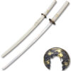 WHITE SAMURAI KATANA  40" OVERALL