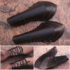 Brown Leather Cow Skin Armor Pointed Tip Fantasy Medieval Cuff