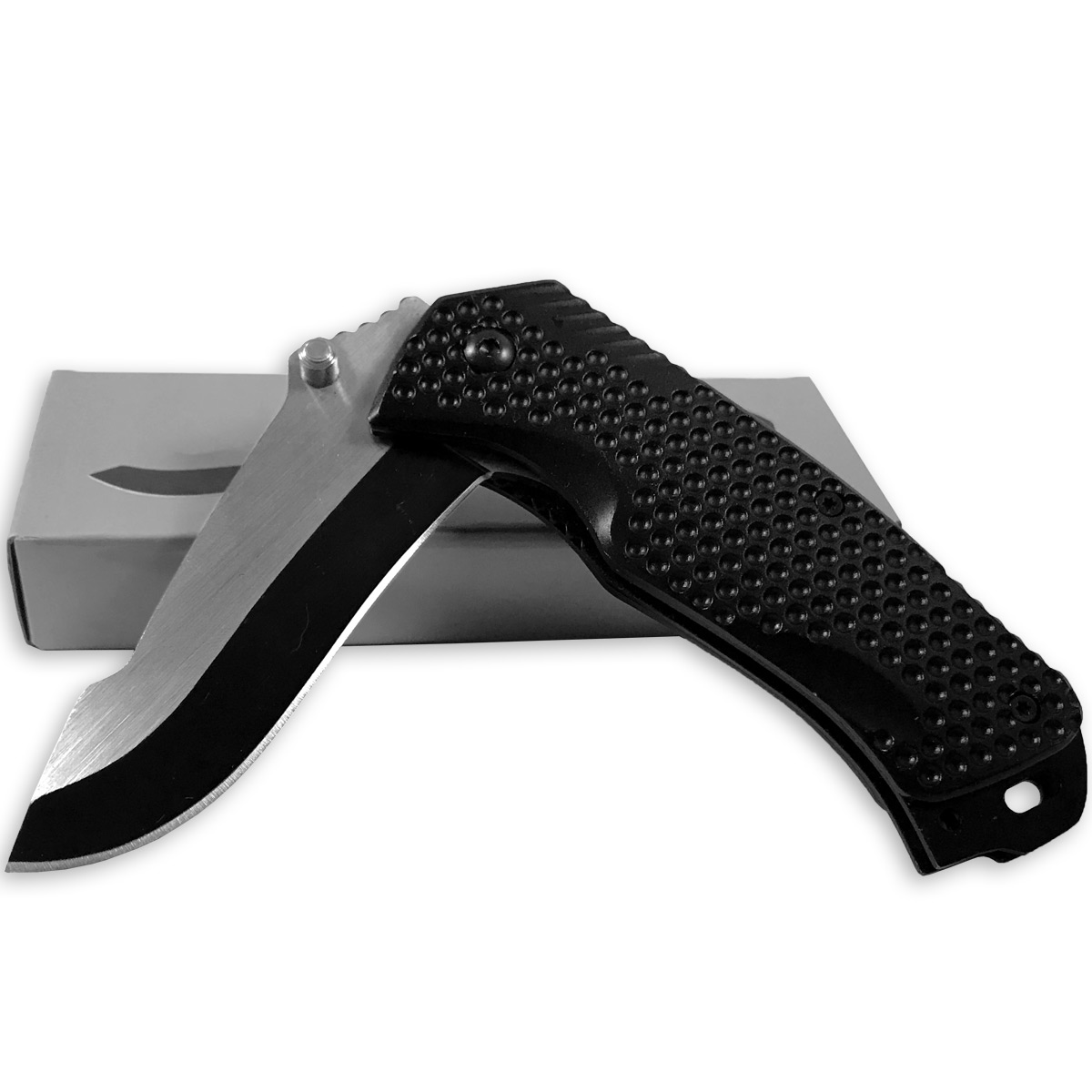 Tactical Vantage Rescue Knife Spring Assisted Golf Ball Textured