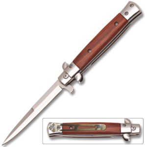 9" Stiletto Milano Style Spring Assisted Folding Knife