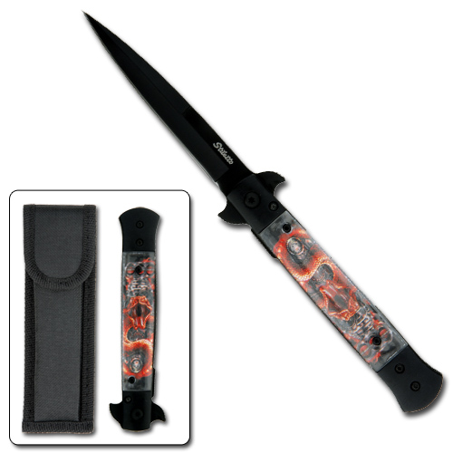 Spring Assist -Legal Automatic' Stiletto Style Knife 2