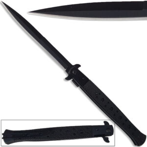 Huge Italian Stiletto Style Spring Assist Knife | G10 Handle 13.25in Long