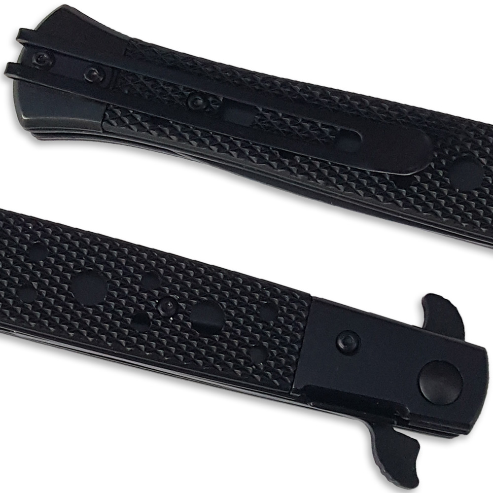 Huge Italian Stiletto Style Spring Assist Knife | G10 Handle 13.25in Long