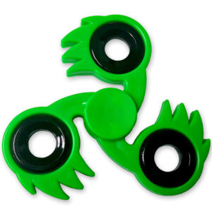 Spikester Fidget Tri-Spinner Green Fireball Focus ADHD Finger Toy EDC Stress Relief