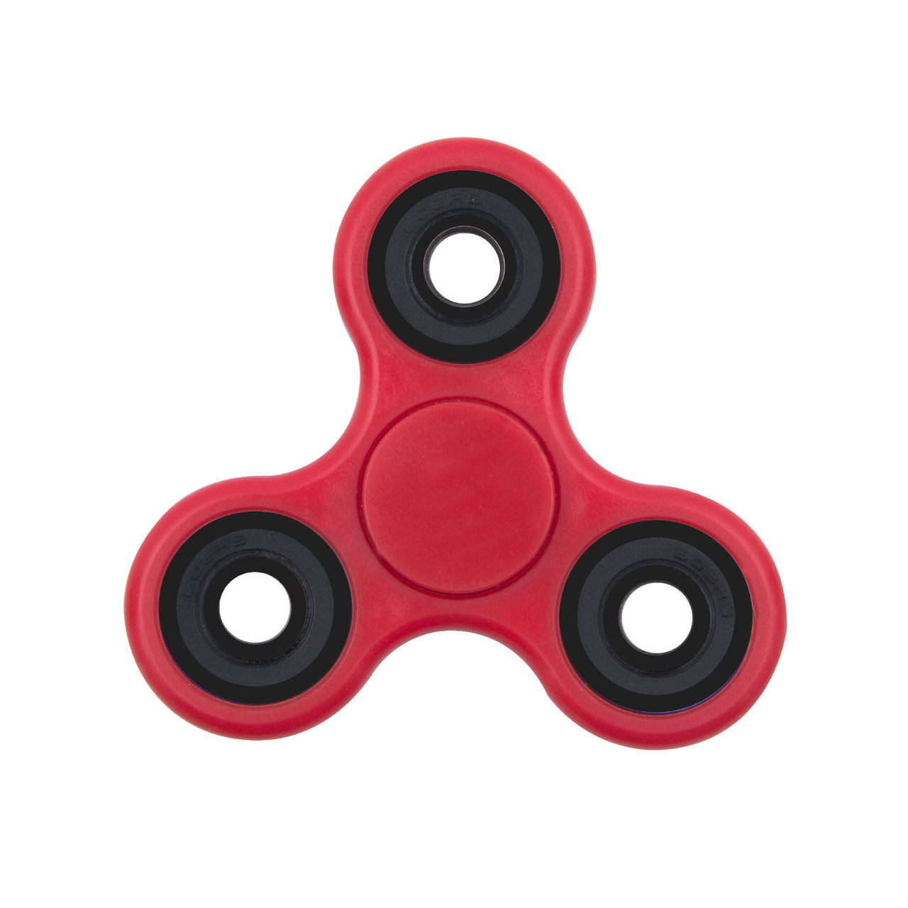 Tri-Spinner Fidget Toy Ceramic EDC Hand Finger Spinner Desk Focus RED
