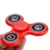Tri-Spinner Fidget Toy Ceramic EDC Hand Finger Spinner Desk Focus RED
