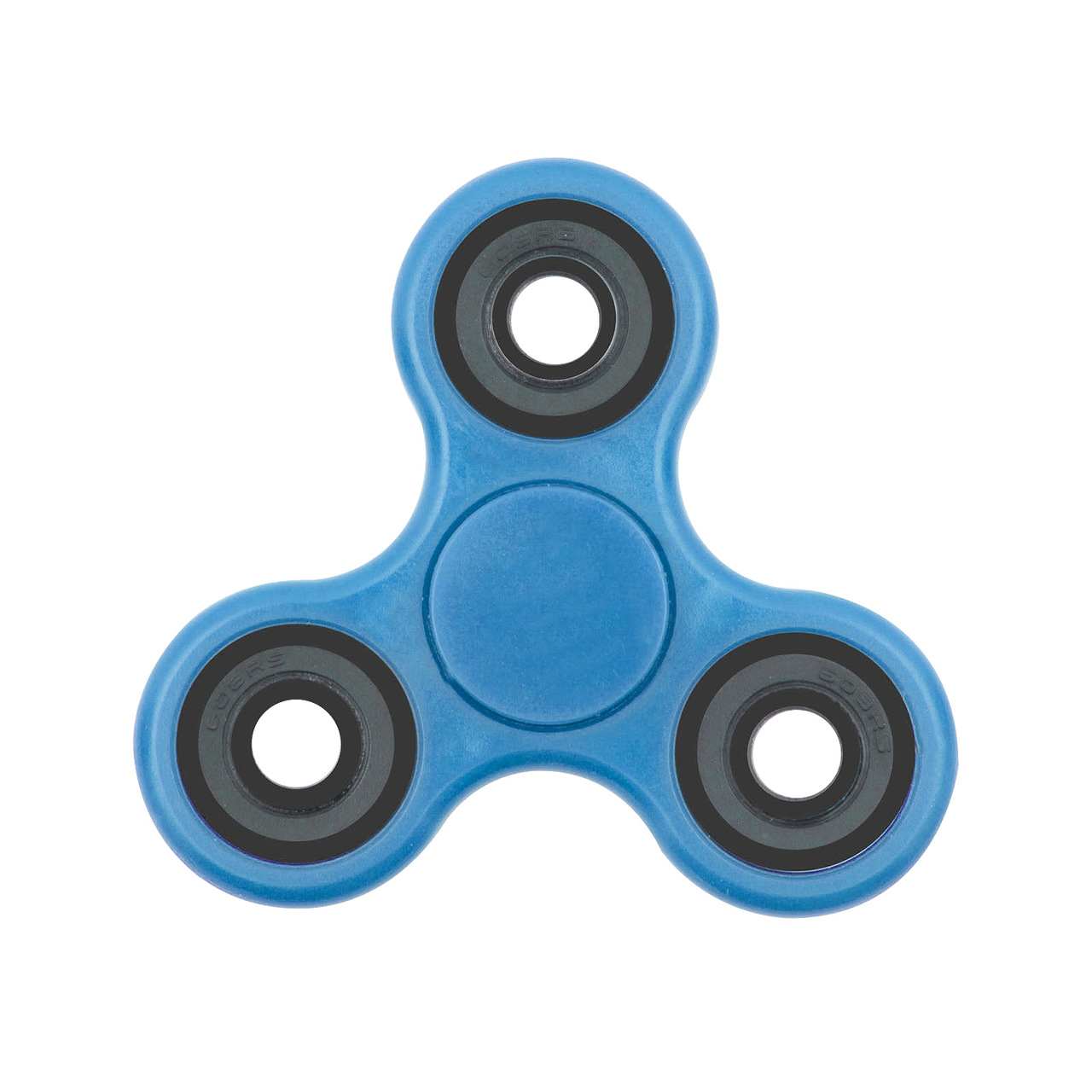 Tri-Spinner Fidget Toy Ceramic EDC Hand Finger Spinner Desk Focus BLUE