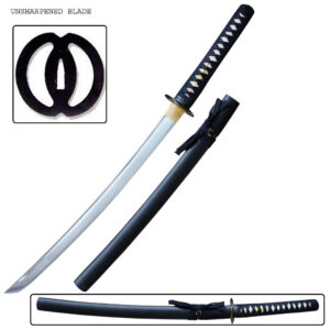 Wakizashi MOSHIRO High Carbon Steel Unsharpened Iaito