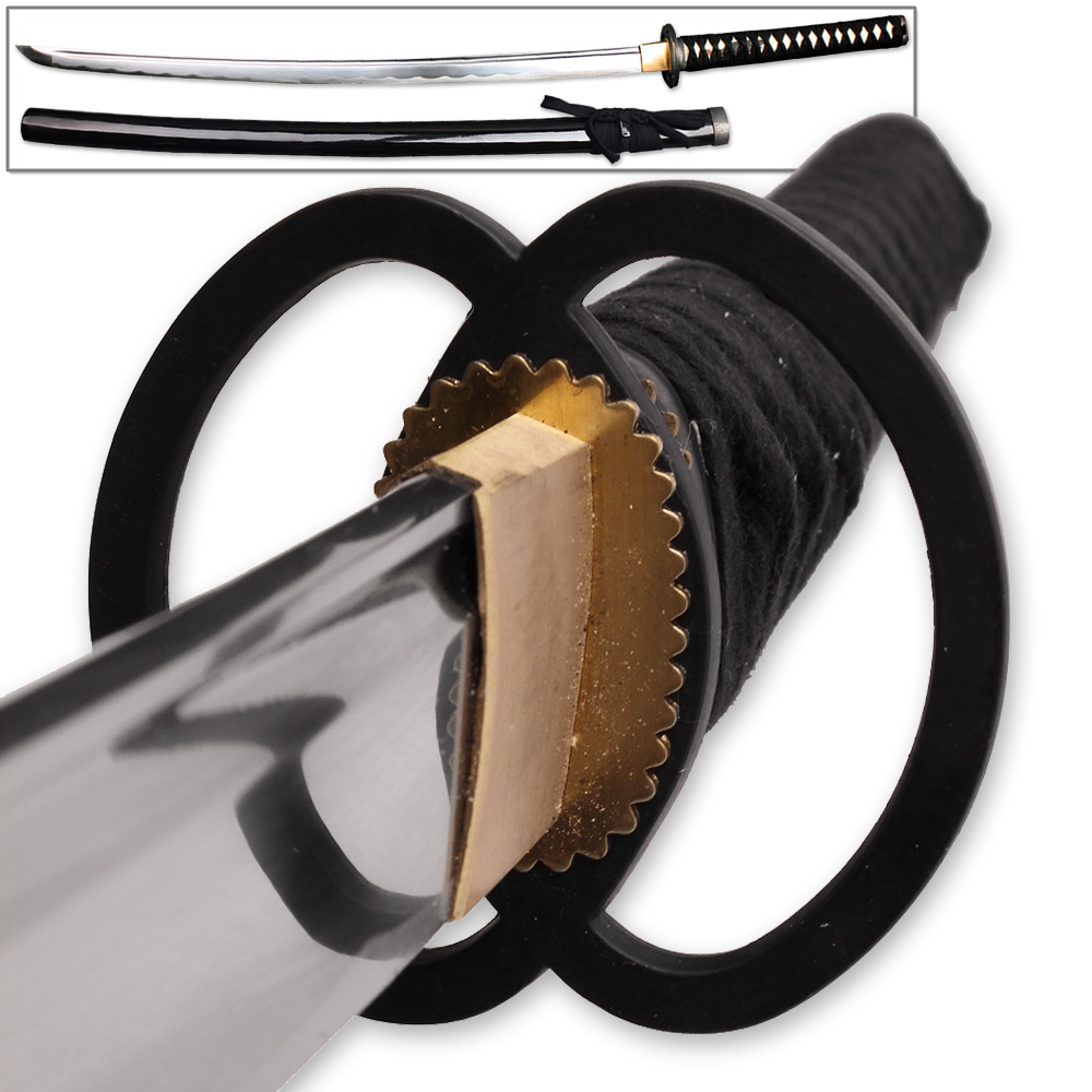 Katana Practical Daimyo Samurai Sword Full Tang Black Battle Ready