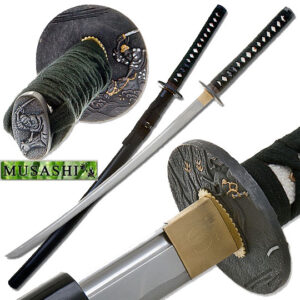 Bushido Musashi - Kyuba no michi Full Tang Sword - Black Saya