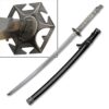Highlander Dragon Closed Mouth Sword Katana Star Tsuba Black Scabbard