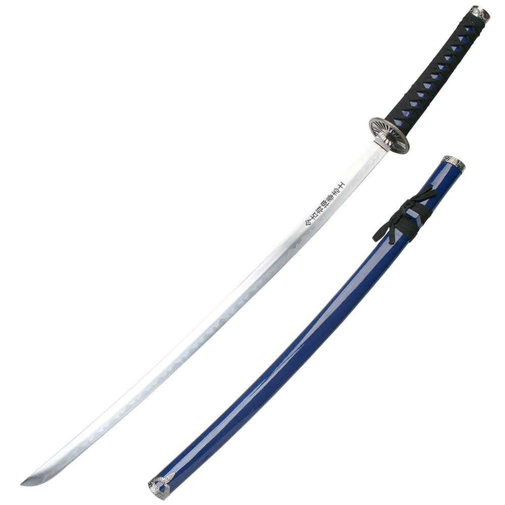 39.5" Overall Blue Samurai Sword
