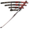 SAMURAI SWORD SET 40" OVERALL, 3 PIECE SET