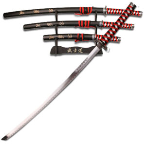SAMURAI SWORD SET 40" OVERALL, 3 PIECE SET