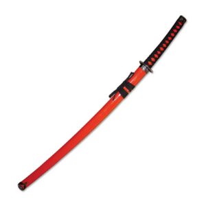 40" Overall Red Samurai Sword
