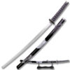 SAMURAI KATANA 40" OVERALL FLOWER PATTERN ON BLACK SCABBARD