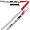 NEW  RED & WHITE SAMURAI KATANA 40" OVERALL