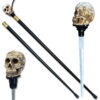 Walking Skull/Devil Head Cane Sword Staff Mobility Stick Rubber Foot Handle