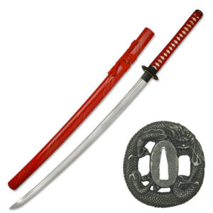 Full Tang Construction Special Classic Katana Sword (Red)