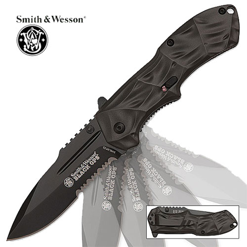 Spring Assist - S&W Black Operations - Spear Point w/ Combo Edge