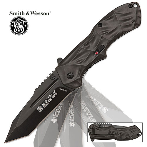 Spring Assist - S&W Black Operations - Tanto Point w/ Plain Edge