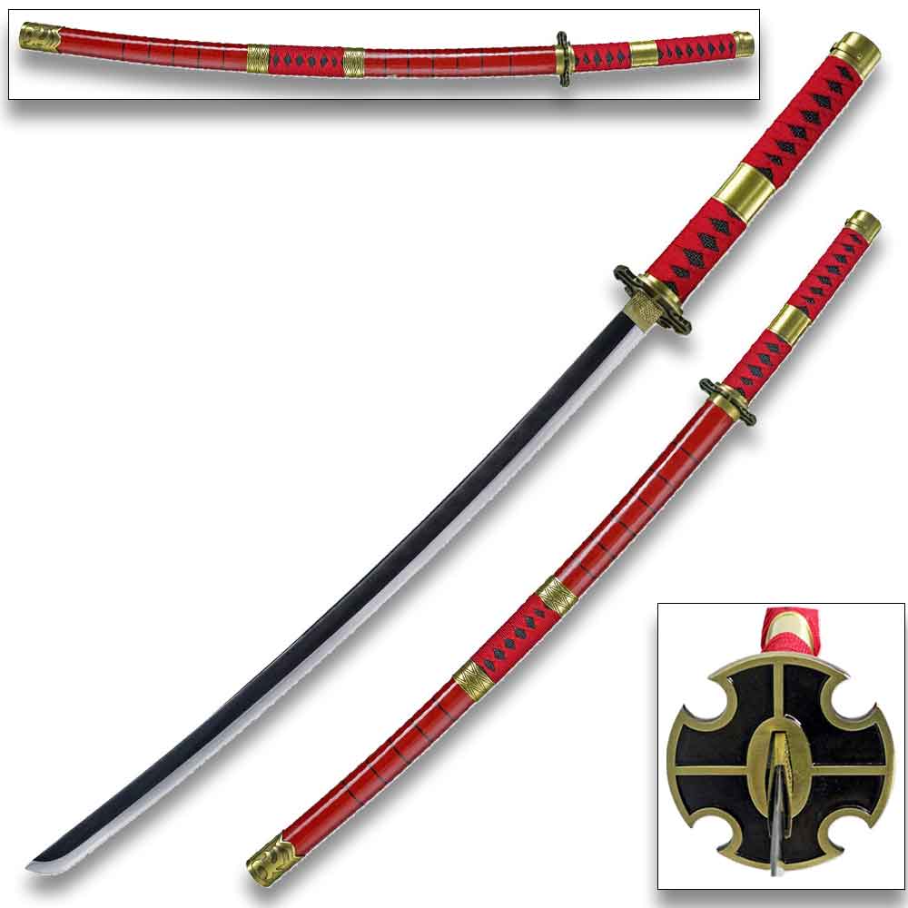 One Piece Anime Cosplay Replica Zoro Wado Ichimonji Sword