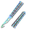 Balisong Gut Hook Multi Functional Tool Bottle Opener Butterfly Belt Cutter