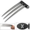 Wolverine Claws X-Men Logan Weapon-X Mutant Triple Blade Steel w Display Stand