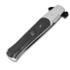 Assisted-Opening Tactical Folding Knife with Wood Handle - Silver & Black