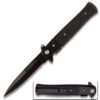 Assisted-Opening Tactical Folding Knife with G 10 Handle Black