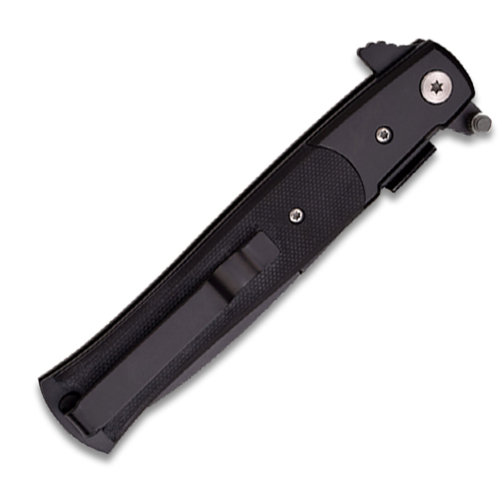 Assisted-Opening Tactical Folding Knife with G 10 Handle Black