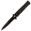 Assisted-Opening Tactical Folding Knife with G 10 Handle Black