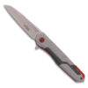 Tactical Grey & Red Assisted Opening Folding Knife