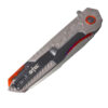 Tactical Grey & Red Assisted Opening Folding Knife