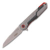 Tactical Grey & Red Assisted Opening Folding Knife
