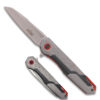 Tactical Grey & Red Assisted Opening Folding Knife