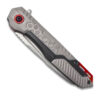 Tactical Grey & Red Assisted Opening Folding Knife