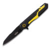 Tactical Black & Yellow Assisted Opening Folding Knife