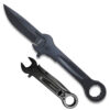 Spring Assist Folding Knife & Wrench Multitool - Black