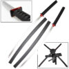 Deadpool Katana Set Carbon Steel Swords Red Suba Dual Backstrap