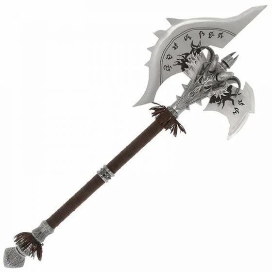 WORLD OF WARCRAFT - LICH KING SHADOWMOURNE AXE REPLICA (with FREE WALL PLAQUE)