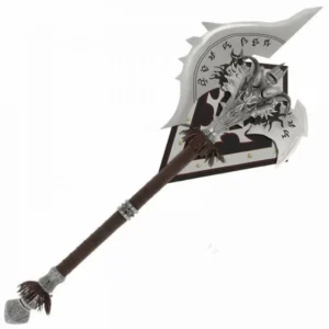 WORLD OF WARCRAFT - LICH KING SHADOWMOURNE AXE REPLICA (with FREE WALL PLAQUE)