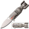 Spring Assisted Hand Bomb Style Knife WORK Grey