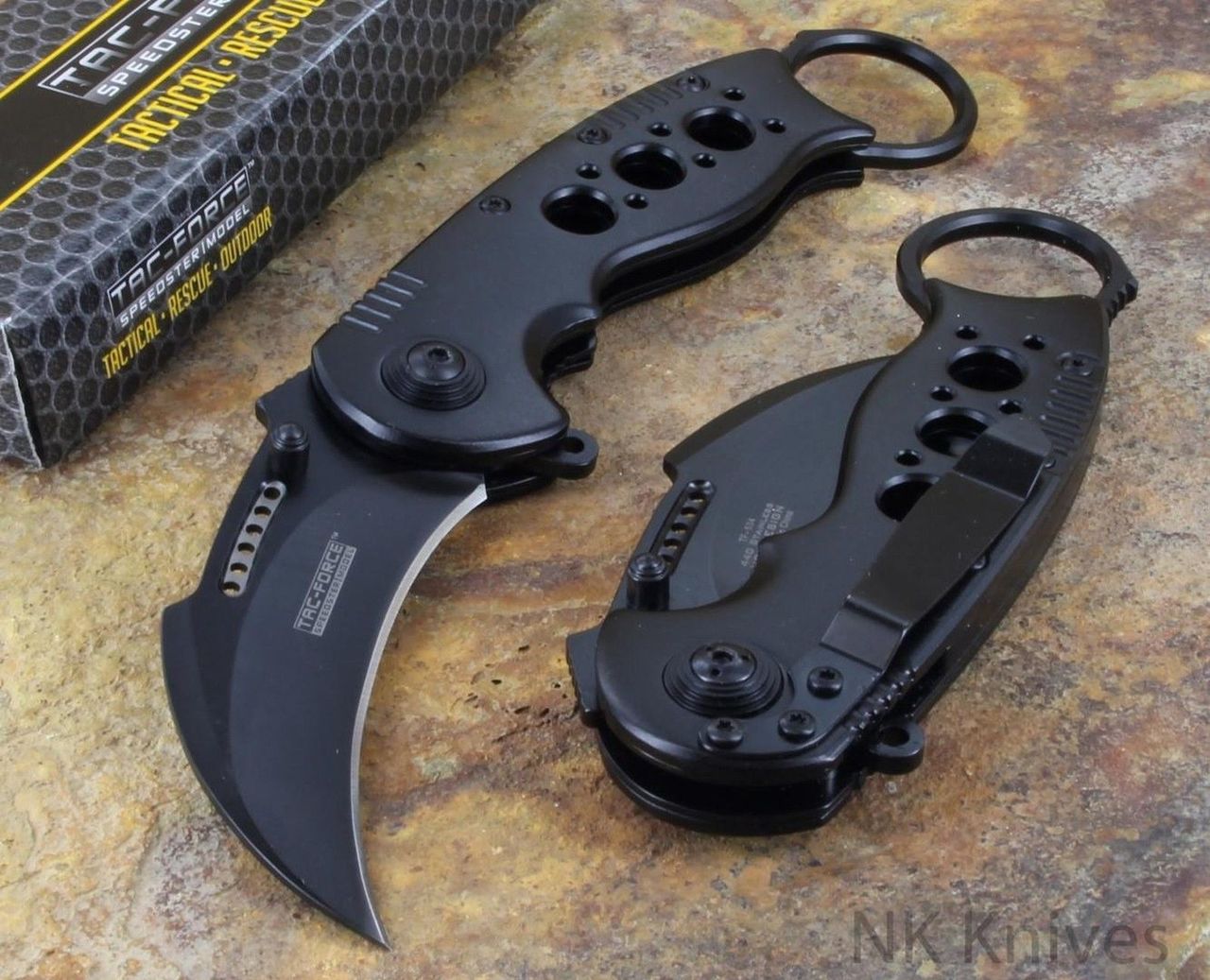 Tac Force Tactical Karambit Assisted Opening Speedster Folding Knife Black 534BK